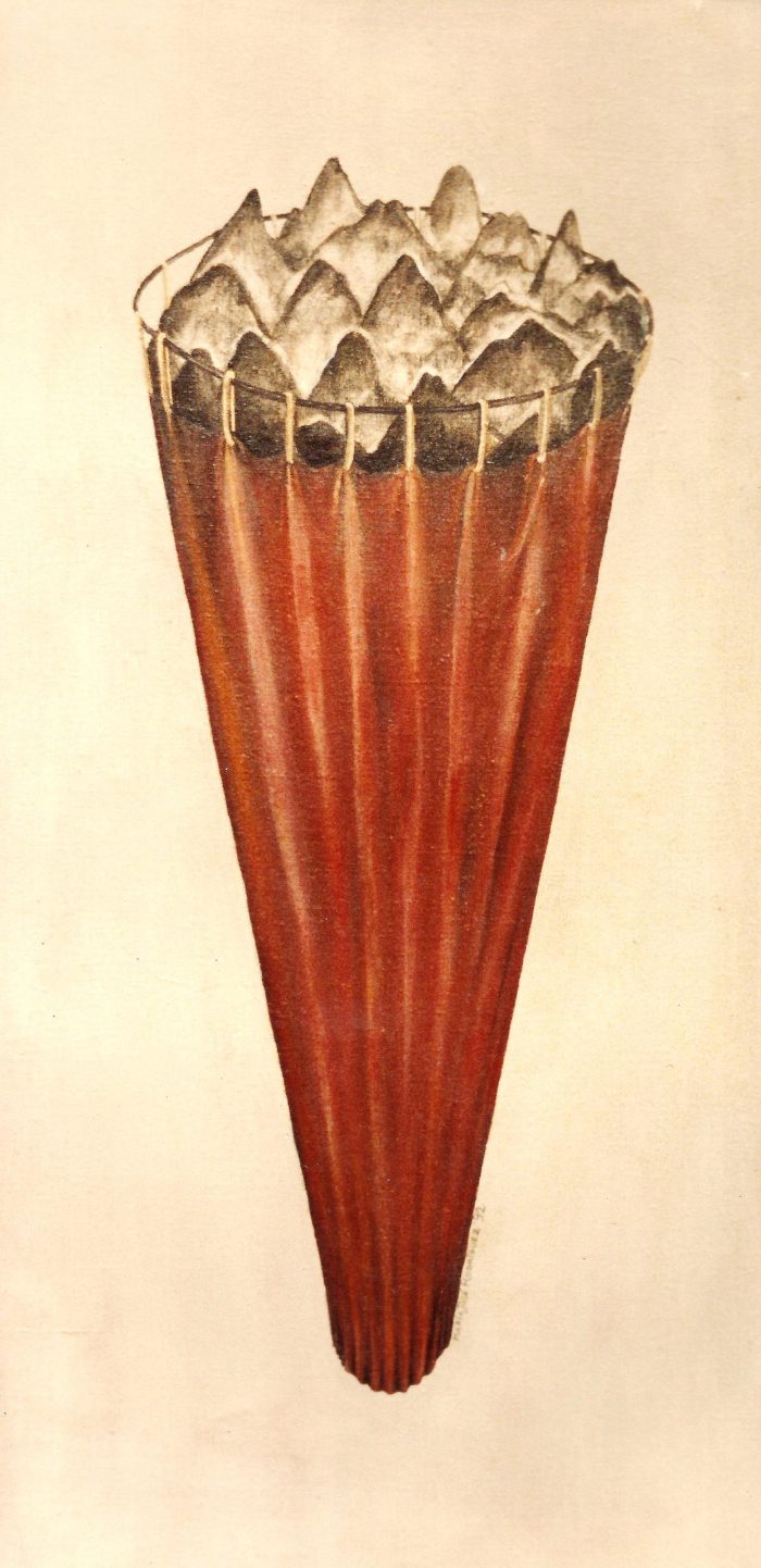Nido, 1992.Óleo sobre tela,64 x 33 cm.