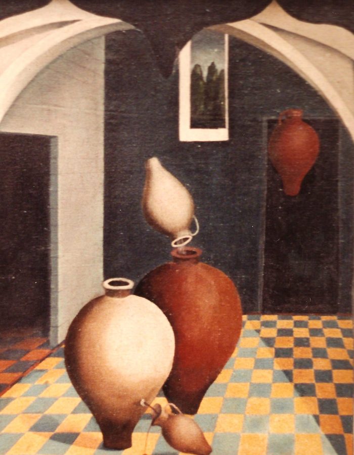 Arcano I, 1992.Óleo sobre lienzo, 40 x 30cm.