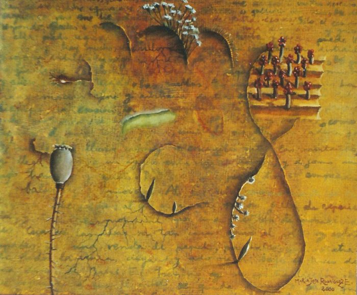 Campo sembrado, 2000. Óleo sobre tabla. 25 x 30 cm.