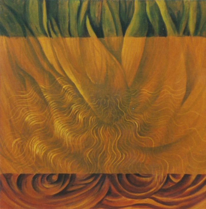 Flor bulbosa, 2004. Acrílico sobre lienzo. 40x40 cm.