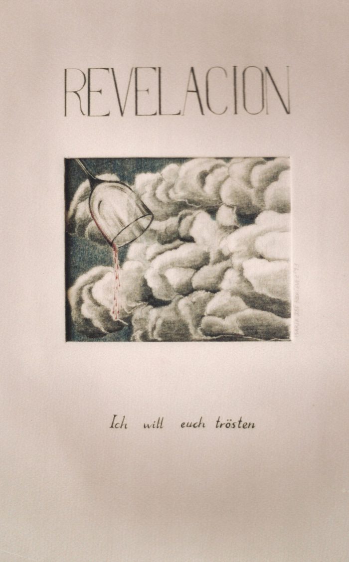Revelación II, 1993. Carboncillo sobre papel. 50 x 30 cm