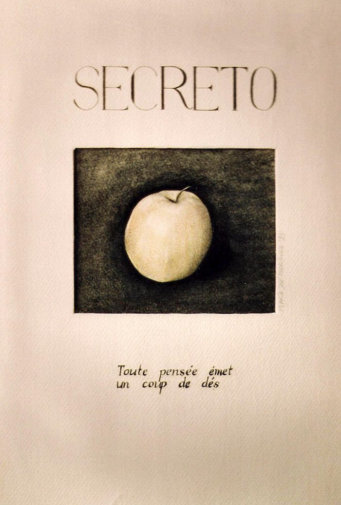Secreto II, 1992. Carboncillo sobre papel. 50 x 30 cm.