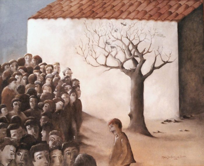 Casa de la frontera, 1996. Oleo sobre tela, 40x60 cm