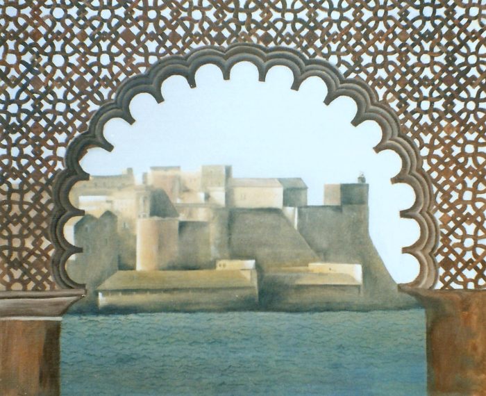 Vista de melilla,1997. Oleo sobre tela, 30x40 cm